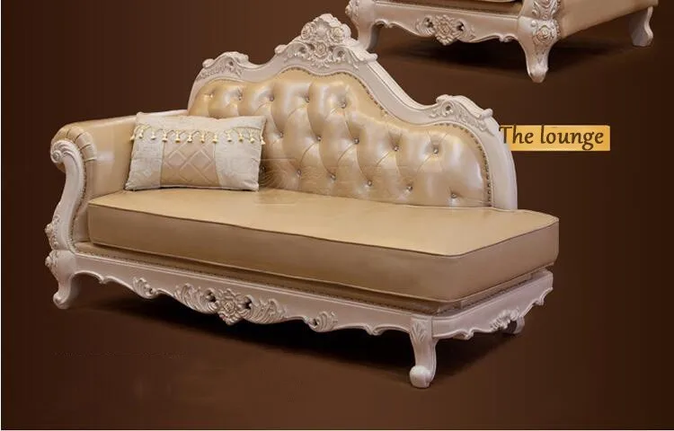 Высококачественная Европейская старинная для гостиной диван мебель из натуральной кожи набор 1059