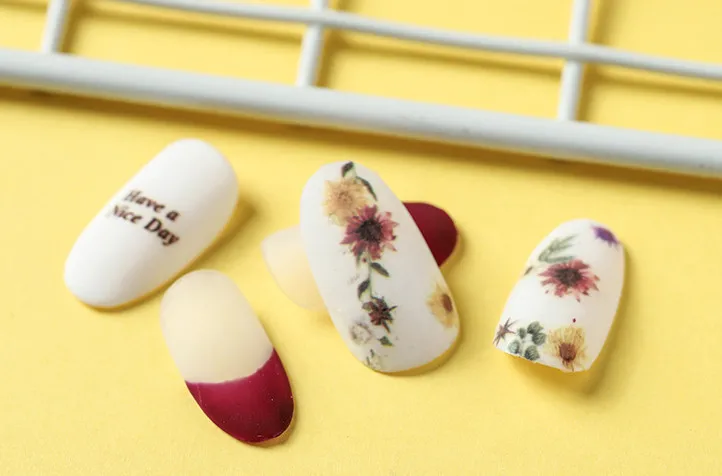Новейшая модель WG208, серия цветов, наклейки для ногтей, 3d наклейки, наклейки для ногтей, японский стиль, сделай сам, украшения для нейл-арта