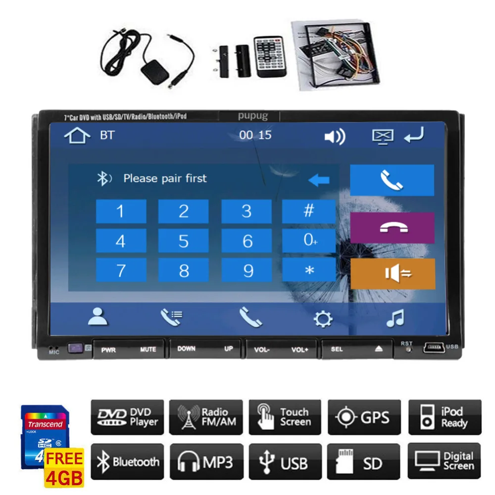 Cheap Universal double 2 Din Car Radio gps navigation DVD CD video Player USB/SD+iPod+tv+Bluetooth Car audio Stereo (Android Optional) 1 Cheap Universal double 2 Din Car Radio gps navigation DVD CD video Player USB/SD+iPod+tv+Bluetooth Car audio Stereo (Android Optional) 1