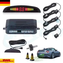 SPEVERT 4x LED Parking Sensors Car Reverse Backup Rear Radar Detector System Sound Alarm 12V DC GERMANY STOCK