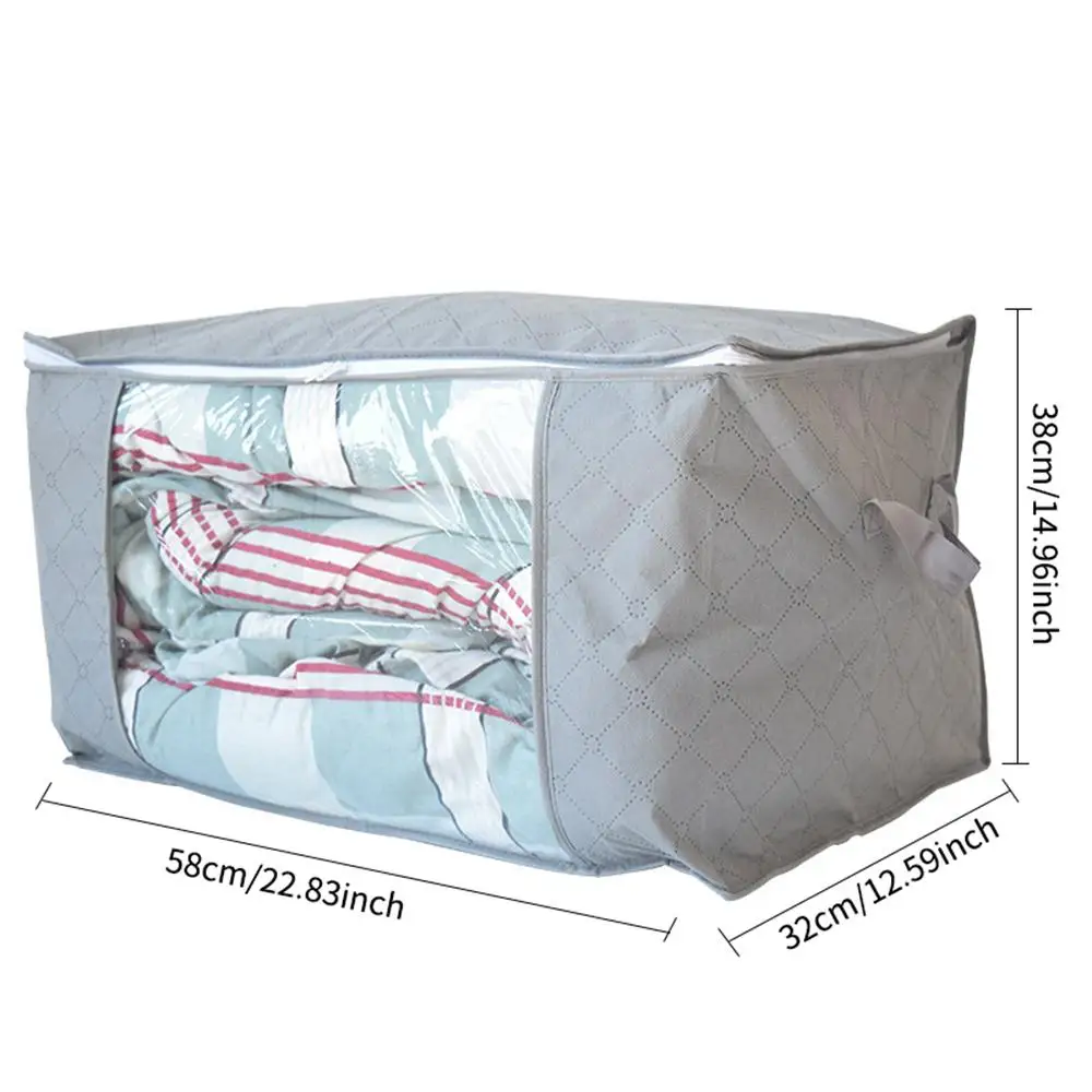 Складной, стеганый мешок для хранения одежды, органайзер, портативное одеяло s, сумка для отделки, мешок для пыли, органайзер для шкафа, для подушки, одеяло