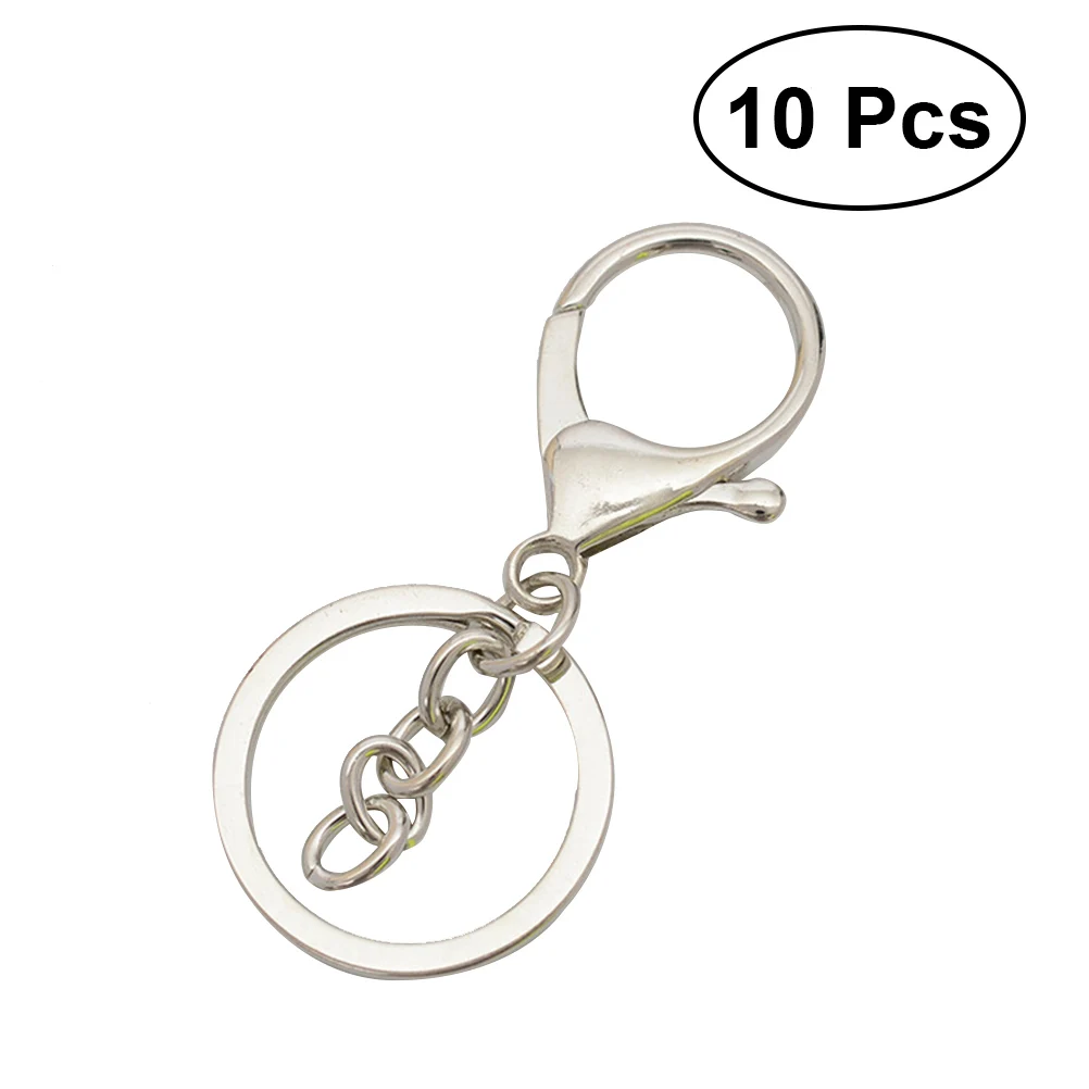 10 PCS Lobster Clasp Keychain Alloy Snap Hook Key Accessories Lobster