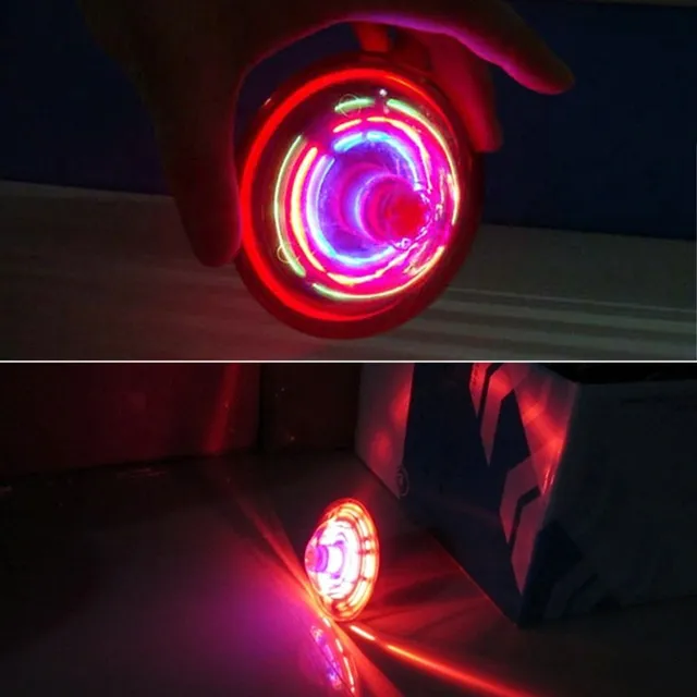Light Up Toys Laser Color Flash LED Lighting Music Spinner Spinning