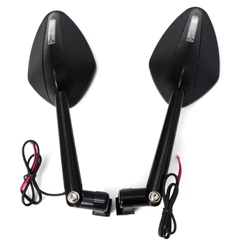 

for Motorcycle Integrated Turn Signal Mirrors Side Rearview Mirror Front Back LED Universal For KTM 125/200/390 DUKE RC125/200/3