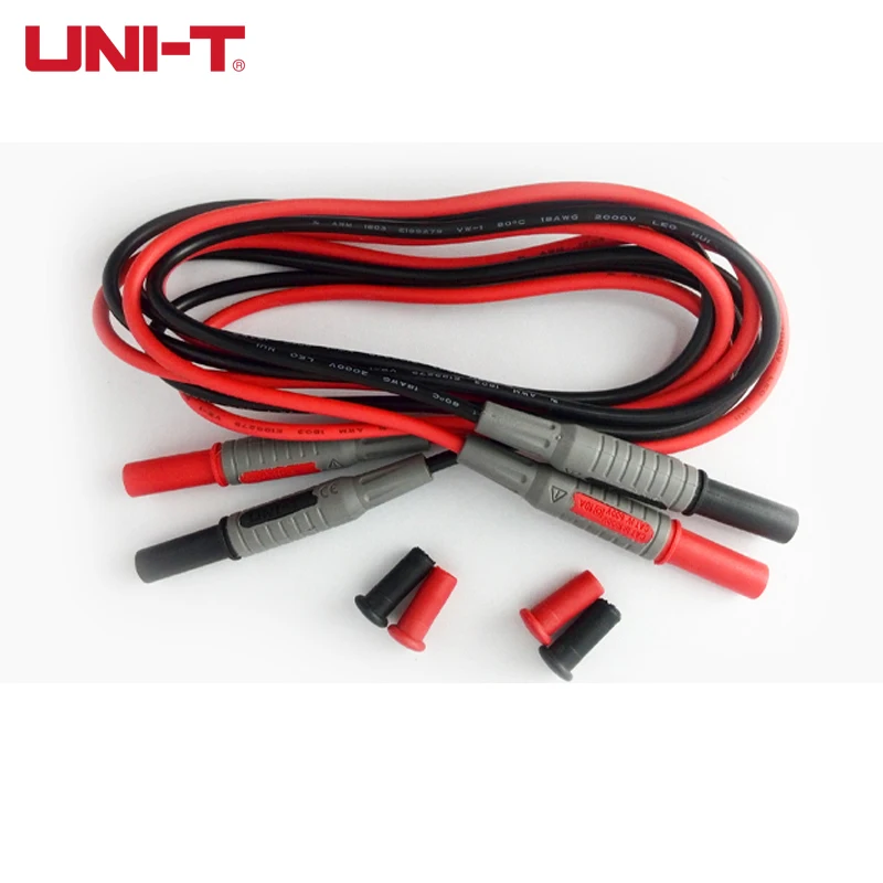 

UNI-T UT-L06 Dual head connecting wire double insulated banana plug with security mask and normal diameter multi occasion use