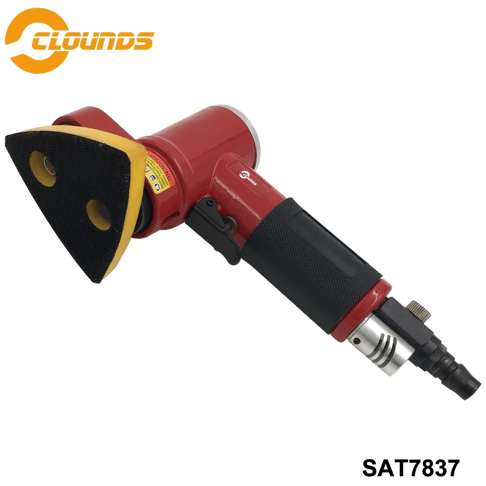 

SAT7837 Hight Quality Pneumatic Grinder 12000rpm Pad Size 3*3" High-Power Enhance Version Reciprocating Mini Air Sander