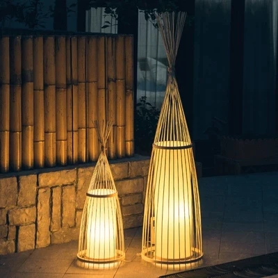 Ancient creative decoration of Chinese bamboo floor lamps standing staande lamp led floor lamps for living room Vloer