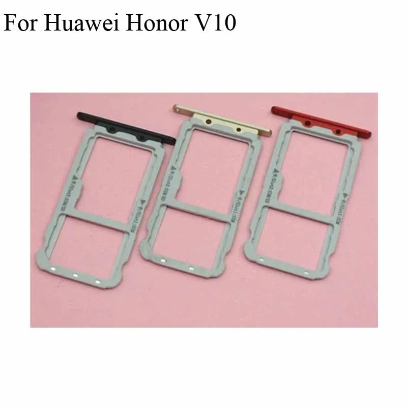 Для Huawei Honor V10 V 10 лоток для сим-карты + карт памяти Micro SD Держатель Слот адаптер