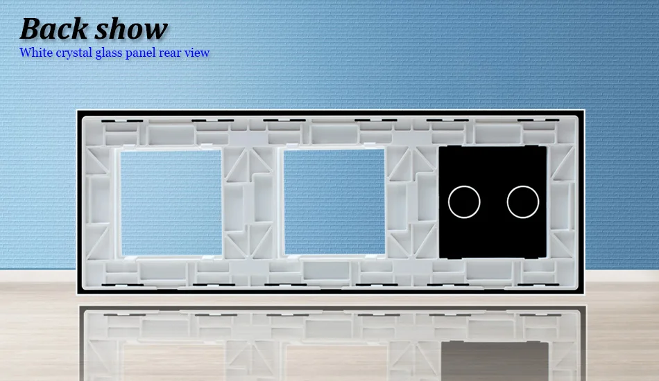 WELAIK UE Touch-Switch DIY-Peças-Vidro-Painel Only-Parede-Luz-Switch- painel de