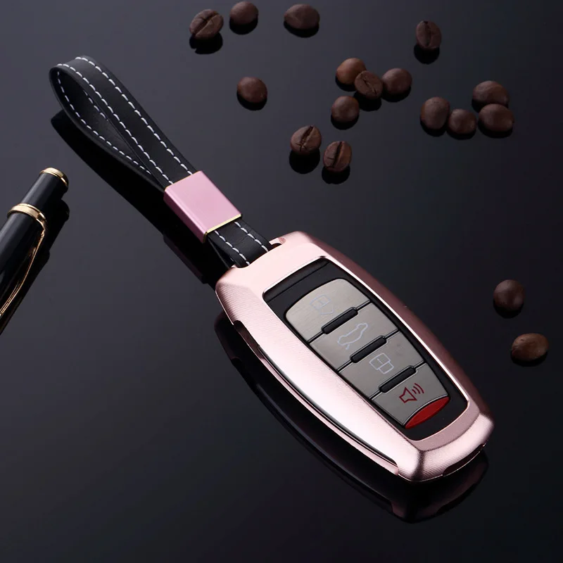 

Elegant Aluminium Alloy With Belt Key Cover Case For Great Wall Haval Coupe H7 H8 H2 H6 H9 Auto Key shell Keychain High Quality