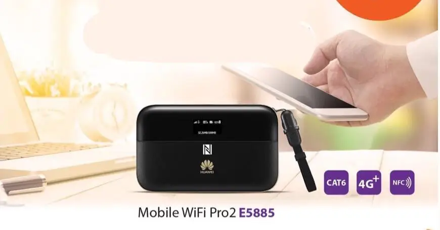 Разблокированный HUAWEI E5885Ls-93a 4G cat6 мобильный wifi PRO2 6400 мАч Внешний аккумулятор+ один RJ45 LAN Ethernet порт E5885 маршрутизатор