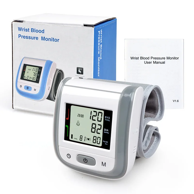 Наручный медицинский Tensiometro цифровой кровяное давление монитор сердца автоматический тонометр Сфигмоманометр BP измеритель артериального давления