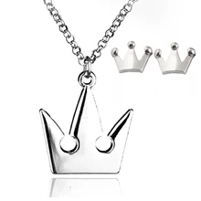 Ожерелье с подвеской в виде королевской короны с серебряным покрытием, дешево,, модное ожерелье на цепочке для мужчин и женщин