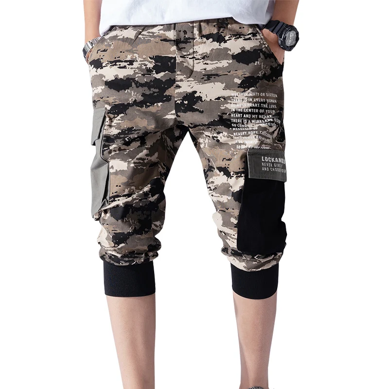 Новые летние уличные мужские карго шорты камуфляжные до колен Короткие джоггеры тактические короткие мужские ABZ440