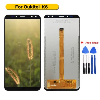 

100% Tested For Oukitel K6 Display+Touch Screen Assembly Screen For Oukitel K6 with Free Tools