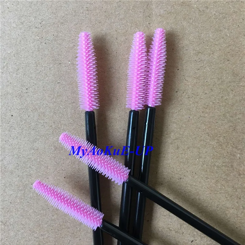 Wholesale Pink Color Brush 1000 Pieces Eyelash Comb Brush Cosmetic