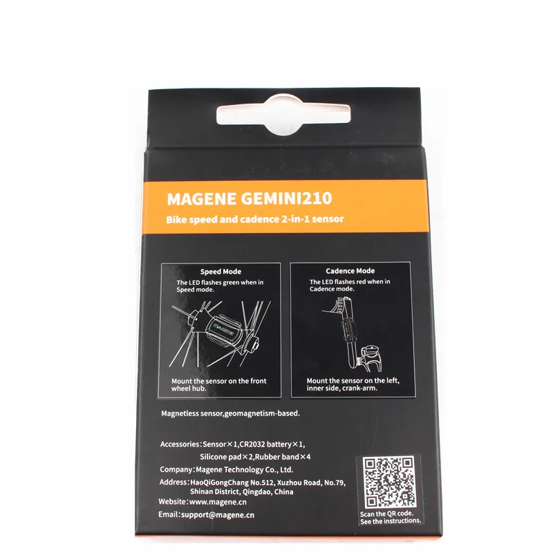 melhor MAGENE gemeos 210 Sensor De Velocidade cadência garmin ant + Bluetooth para Strava bryton bicicleta computador de bicicleta