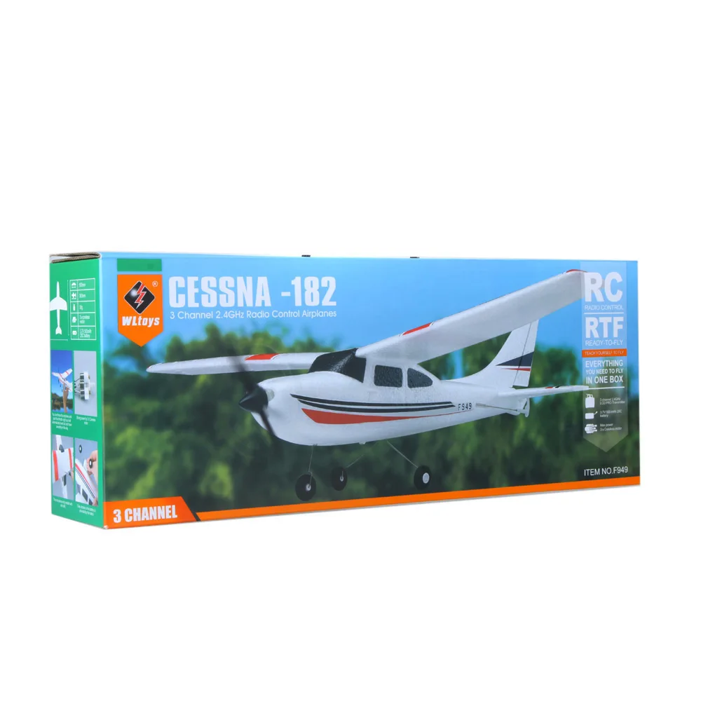 Wltoys F949 RC самолет Cessna-182 2,4 г 3Ch крыло беспилотный самолет Управление игрушки самолет Quadcopter