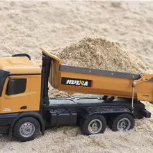 Многофункциональный 2,4 ГГц 10 канальный пульт дистанционного управления самосвал саморазряжающийся металлический авто демонстрационный светодиодный светильник RC автомобиль игрушка в подарок