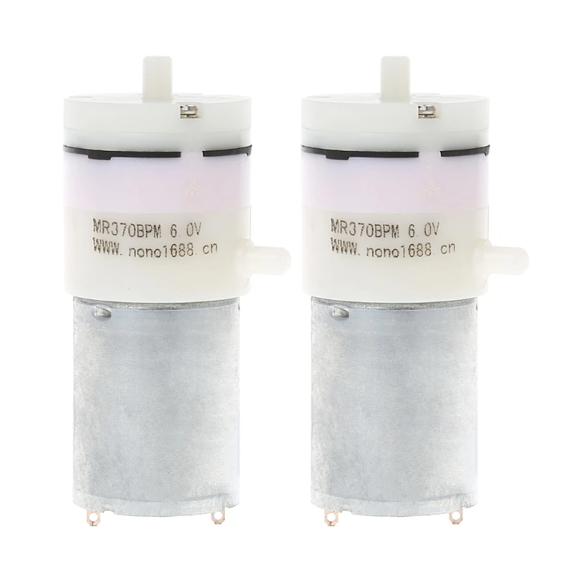 2x DC 3V-6V 5V 370 Motor Micro Mini Air Pump Vacuum For Aquarium Tank Oxygen