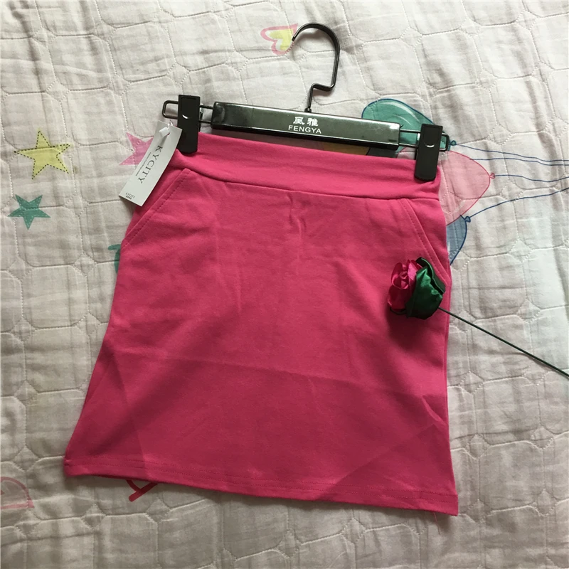 

Women Casual Solid Pencil Short Skirt Pockets Hot Sexy High Waist Elastic Club Skirts Short Mini Skirt S1