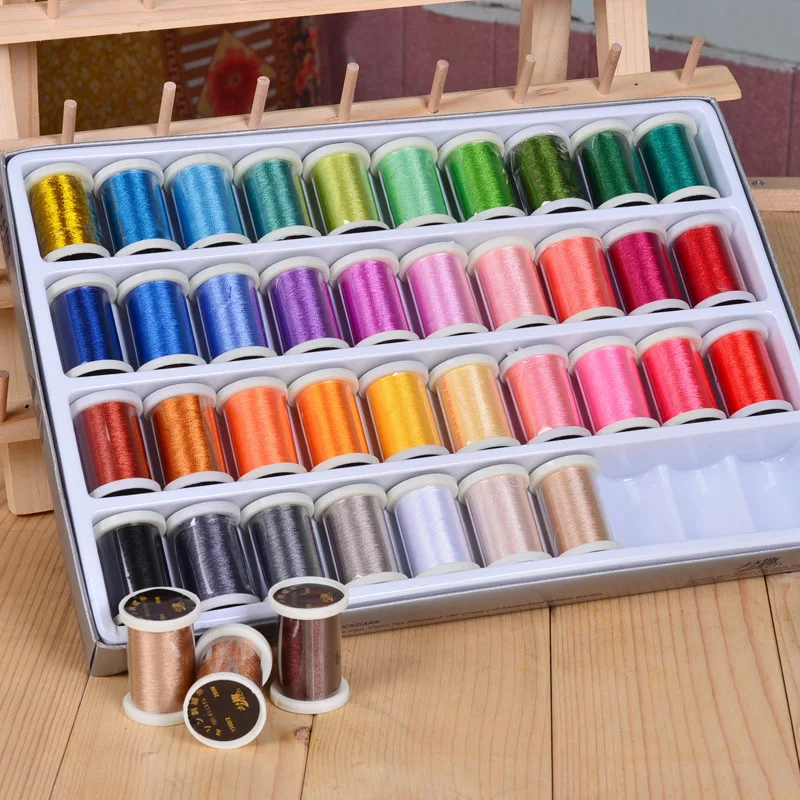 

40 Color Sewing Machine Embroidery Polyester Thread for Brother Machine 280M