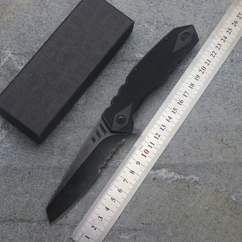 

OEM CRKT flip folding knife 8Cr13Mov blade ABS handle outdoor camping multi-purpose hunting EDC tools