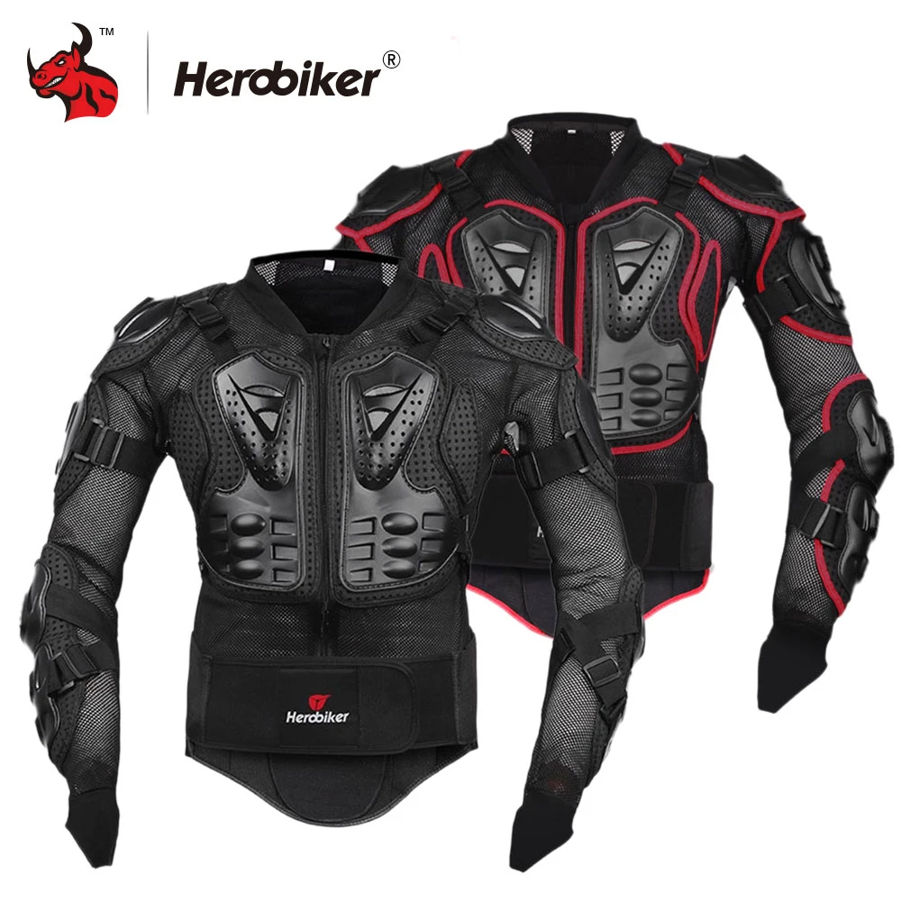 Herobiker мотоцикл куртка защитная Шестерни оборудование для мотокросса бронежилеты груди мотоциклист мотоциклетная гоночна куртка защиты - изображение