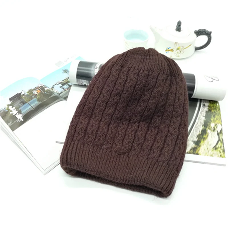 2016 fresh fashion winter wool hats knitted hats women's double simple