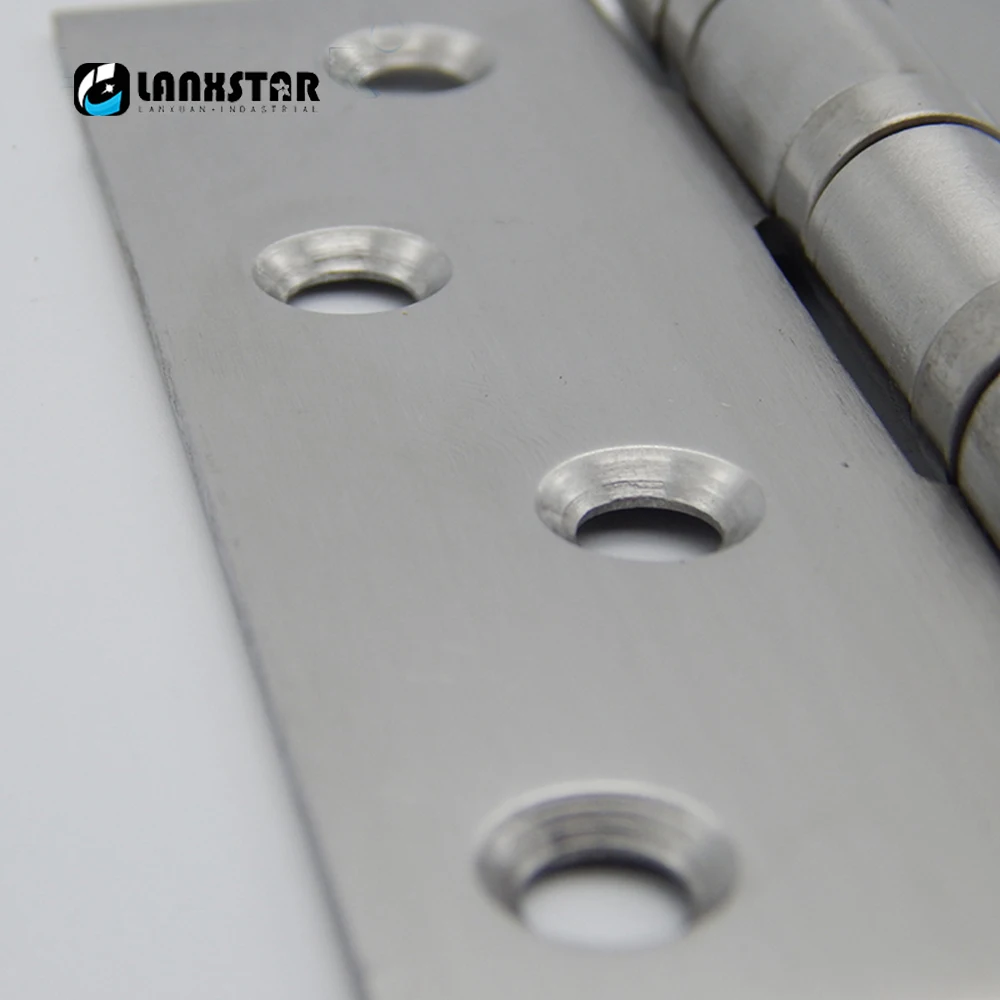 High Quality SUS304 Stainless Steel Ball Bearing 4 inch Flat Opening Hinge 4*3*2.5 Ultra Quiet Door Hinges