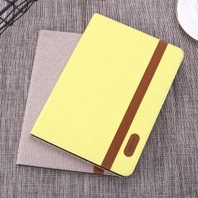 

Canvas Tablet Cases For Apple iPad Air 1/air 2 Case Luxury Leather Auto Wake Up smart Sleep Hand Belt Holder Stands Bags Covers