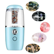 Mini Portable Humidifier Car Aroma Diffuser Ultrasonic Humidifier Air Diffusers With Negative Ions Particles Rechargeable Use
