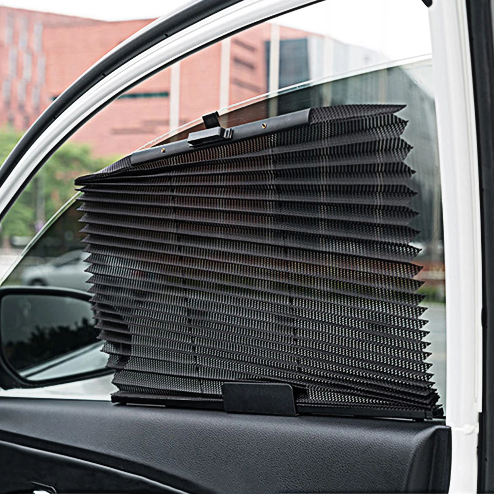 1pc Car Pleated Curtain Side Window Auto Sun Shade Curtain Mesh Shield Stretch Sun Block UV Protection Folding Car Window Cover 1pc Car Pleated Curtain Side Window Auto Sun Shade Curtain Mesh Shield Stretch Sun Block UV Protection Folding Car Window Cover