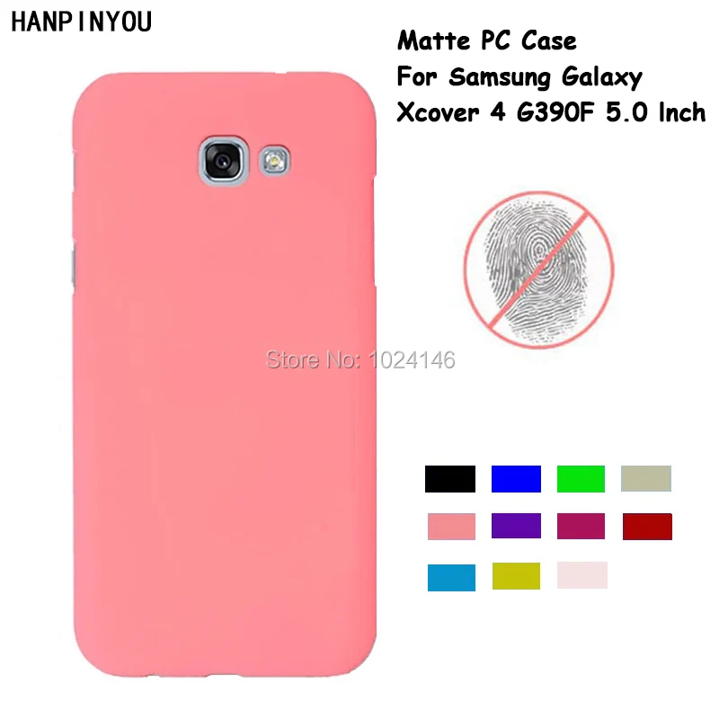 For Samsung Galaxy Xcover 4 xcover4 G390F 5.0&quot New Slim Matte Hard Plastic Case Candy Color Frosted Anti-fingerprint PC Cover |
