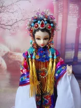 Original Design Ancient Chinese Doll With 12 Joints Moveable Traditional Chinese Peking Opera Doll Handmade Toy Gift 372