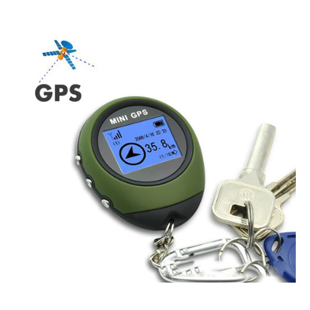 Podofo جديد البسيطة المحمولة GPS والملاحة استقبال مكتشف الموقع USB قابلة للشحن مع بوصلة إلكترونية ل في الهواء الطلق السفر