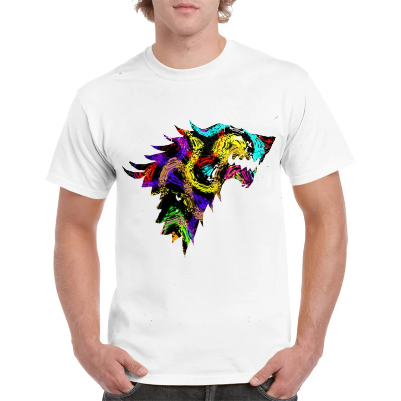 

New Arrivals Dracarys T-shirt Game of Thrones tshirt Dragon Men's Tshirt Wolf Print Casual T shirt Summer Cotton Short Sleeve