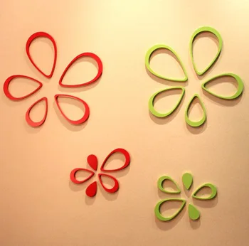

5pcs Wood Wall Stickers Home Decor Drop Shape 3d Wooden Wall Sticker For Kids Rooms DIY Wedding Party Supplies