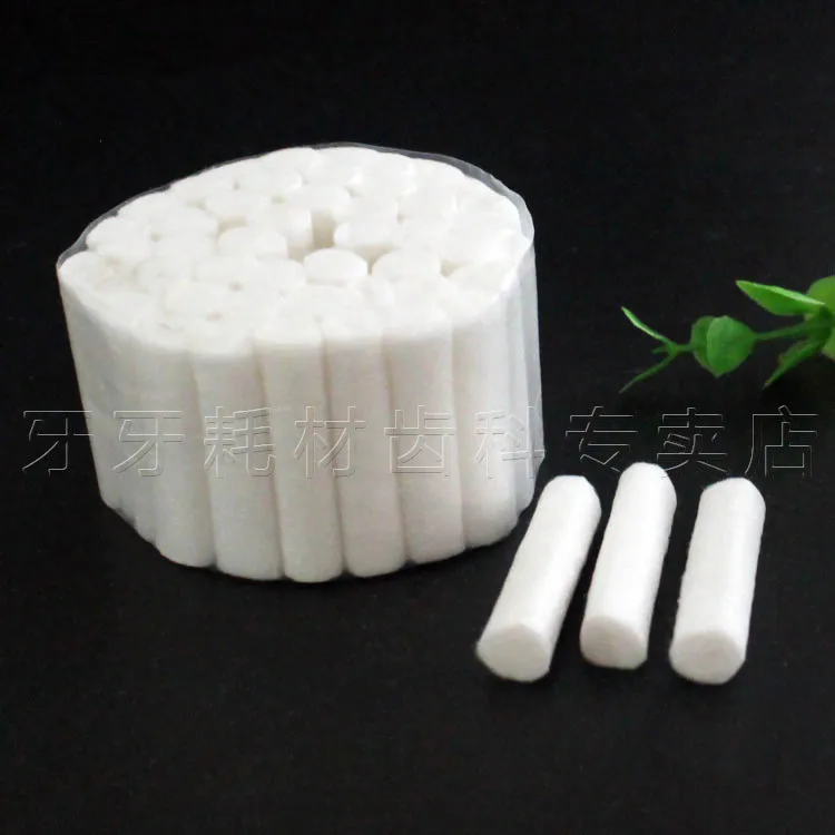 

NEW 750pcs Dental Hemostatic medical Cotton Swab Cotton Lap Roll Box Of Dental Materials Oral Supplies