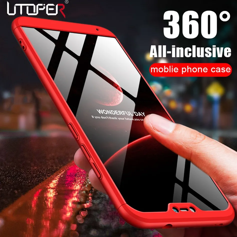 

Case For Xiaomi Mi 8 Lite Case For Redmi Note 7 6 Pro Case 360 PC Cover Xiomi Redmi 6A 6 Note 5 Pro Plus Case Luxury Coque Etui