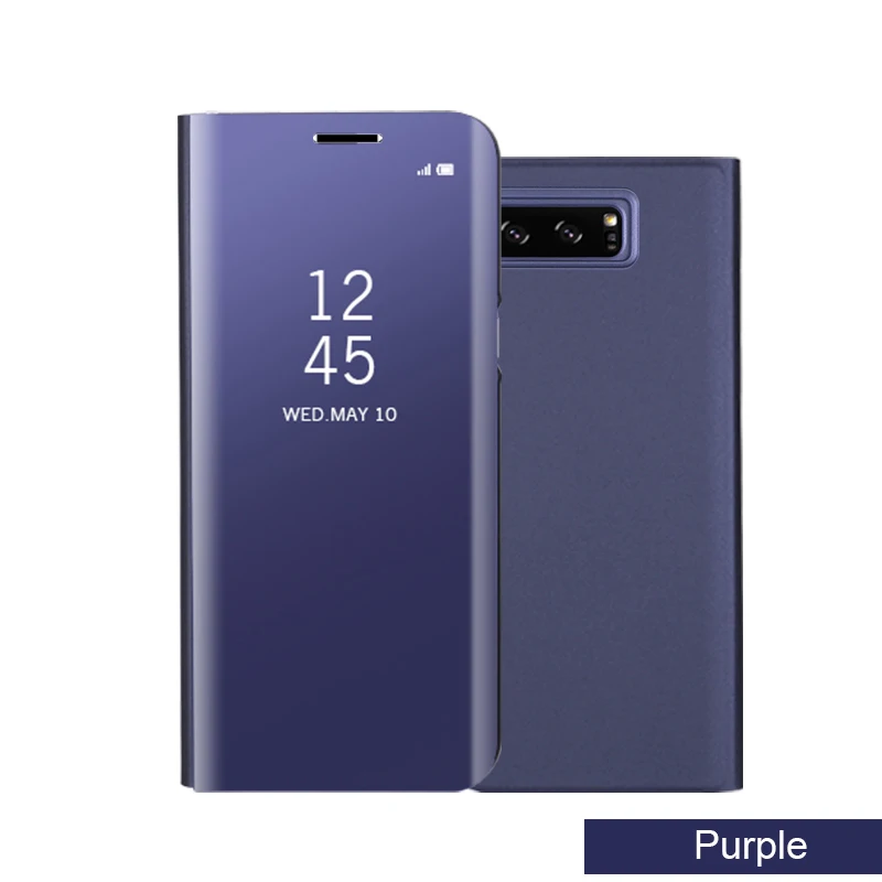 Clear View Smart Cover для samsung Galaxy Note 8 5 A520 A320 A720 J3/J5Pro/J7 Pro J330 J530 2017 J730 ЕС подставка зеркала