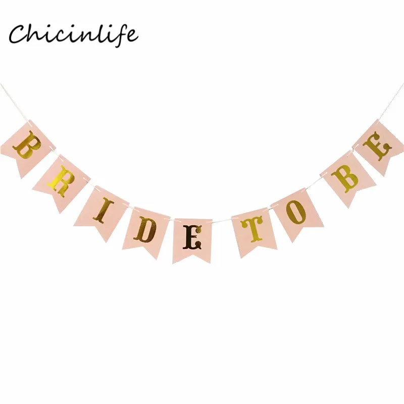 Chicinlife 1 комплект розовая невеста, чтобы быть баннер бакалавр вечерние украшения свадебные гирлянда для девичника Свадебные украшения
