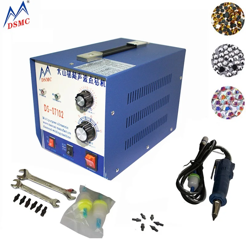 

Latest ultrasonic hot fixing rhinestone setting machine Portable rhinestone machine for sale