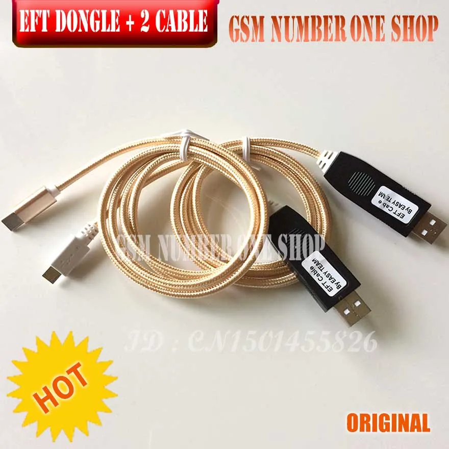 2019 Новинка 100% оригинальная прошивка TEMA / EFT DONGLE + кабель UART 2 в 1 Бесплатная