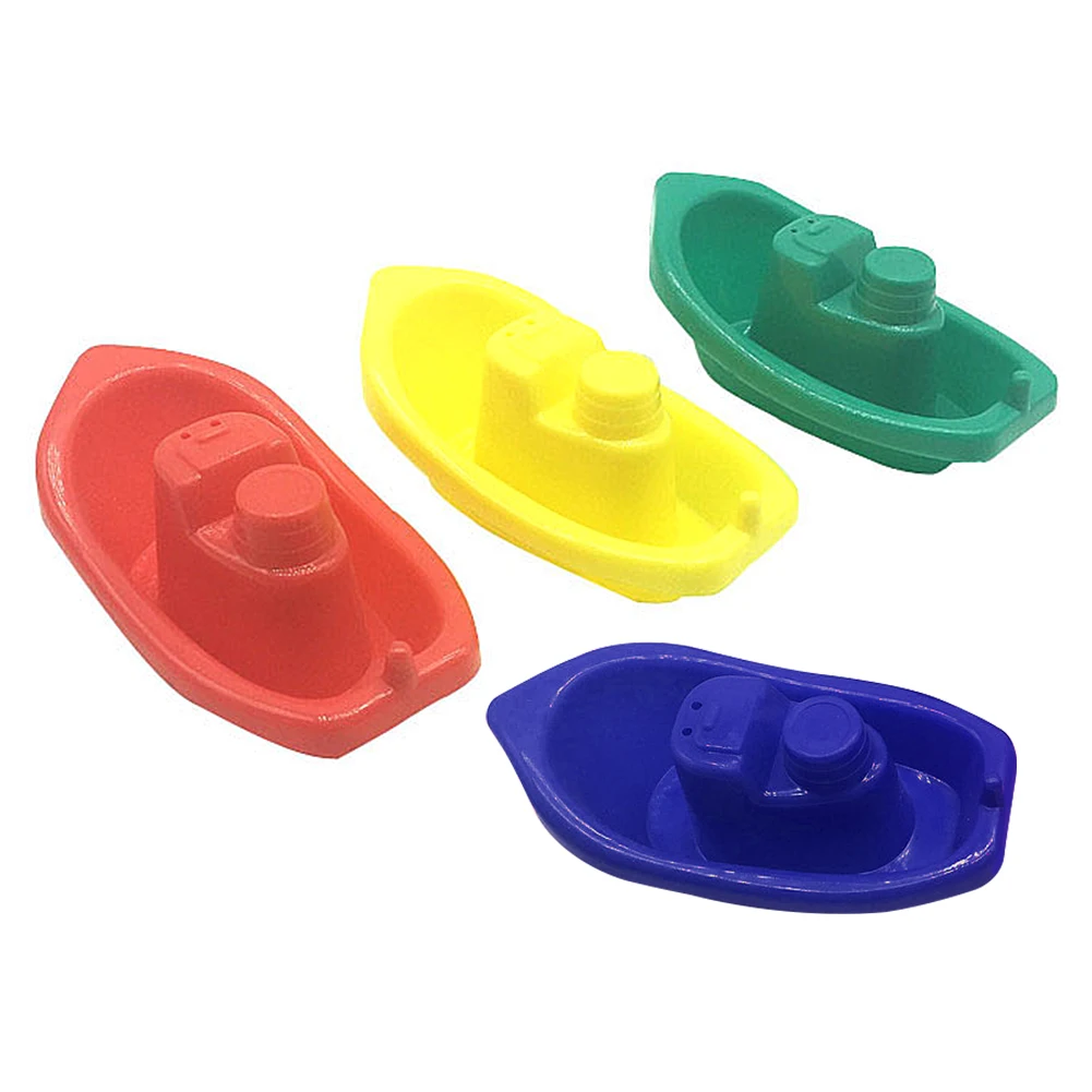 

4 Pcs Water Childrens Baby Gift Kids Bath Home Bathroom Fun Tub Floating Ship Imaginative Educational Boats Toys Play