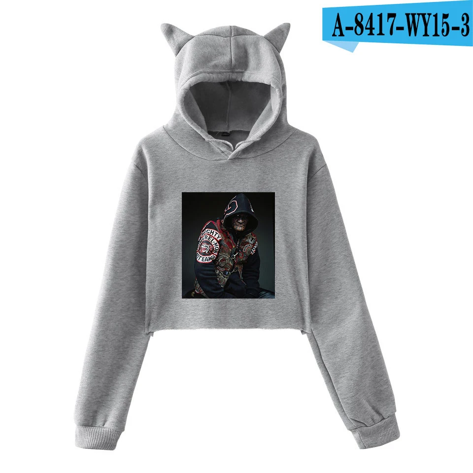 Mongrel Mob Cat Ear Hoodie Sweatshirt Sexy Girl Fashion Popular New European Style Harajuku 2018 NEW Sweatshirt oversized hoodie Hoodies & Sweatshirts