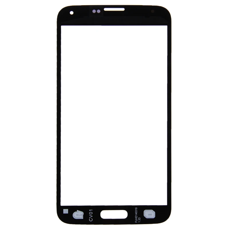 Черный IPartsBuy спереди Экран внешний Стекло объектива для Galaxy S5/G900 - Цвет: Черный