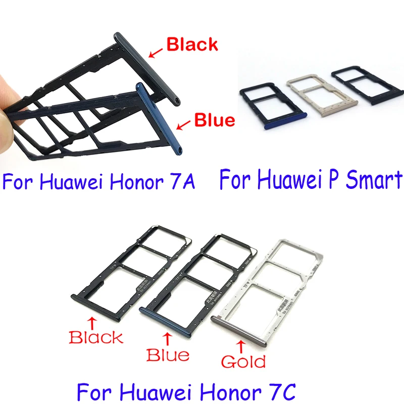 

Replacement Parts For Huawei Honor 7A 7C P Smart SIM Card Slot SD Card Tray Holder Adapter Slot