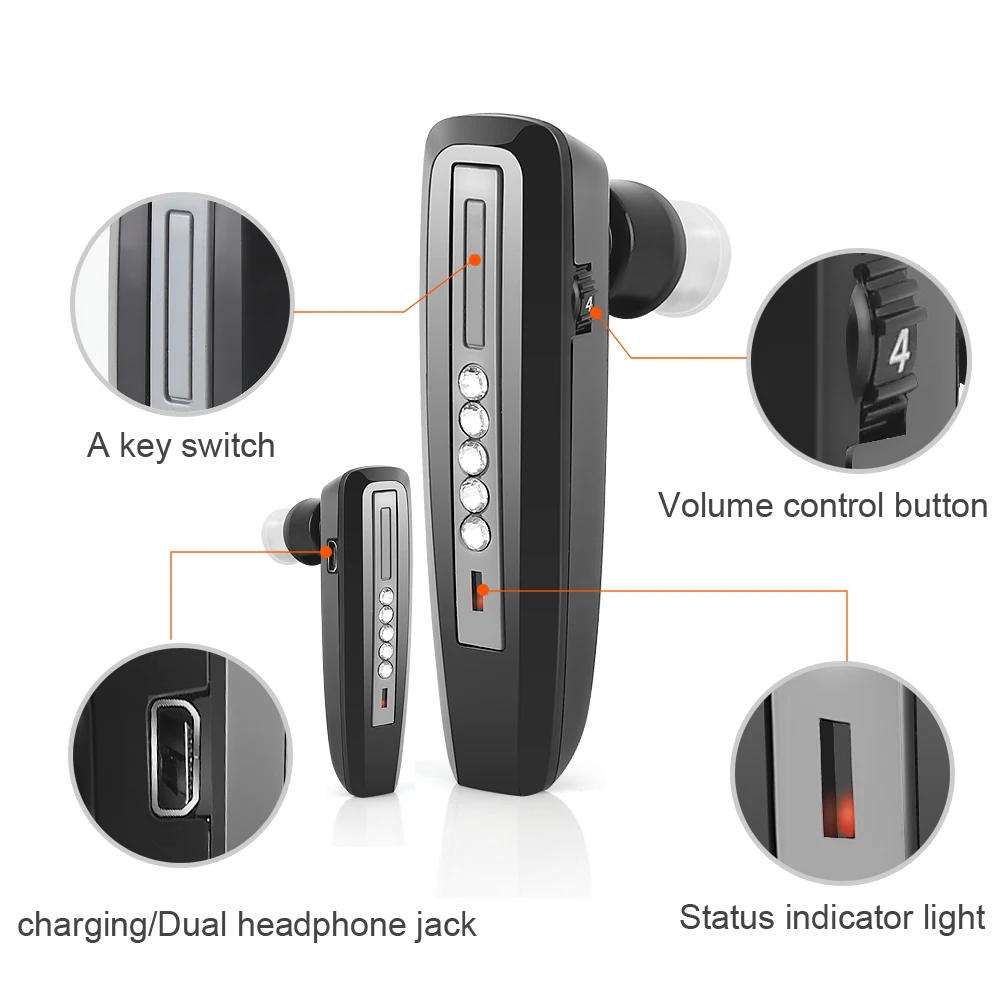Bluetooth Внешний вид слуховой аппарат перезаряжаемый пожилой бинауральный ушной