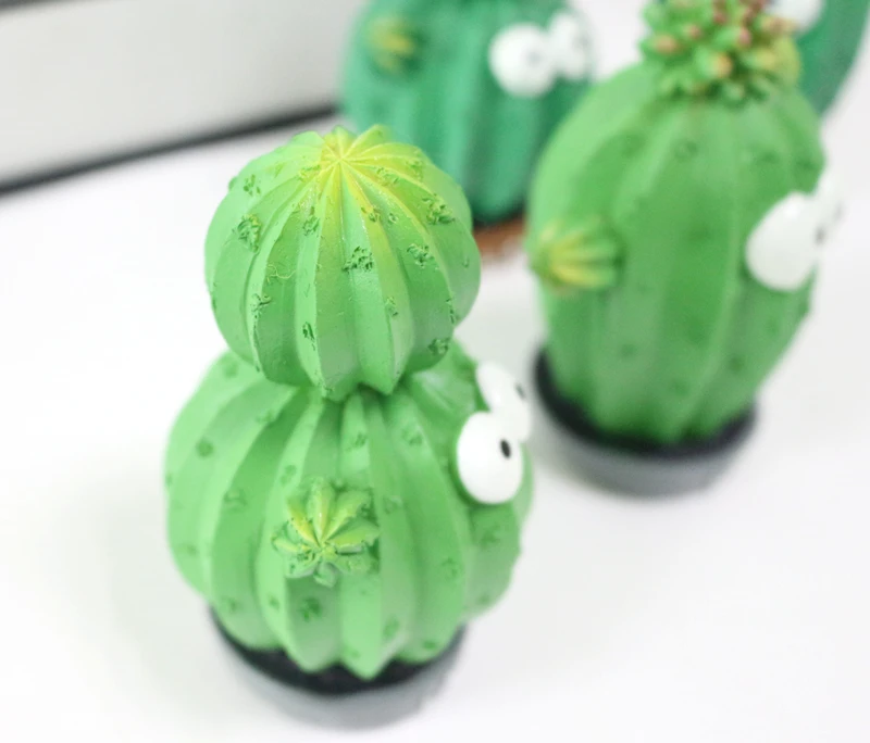 JAROWN Artificial Creative Cactus Prickly Pear Decoration Gift Home Office Desktop Decorative Resin Crafts Wedding Decor (10)